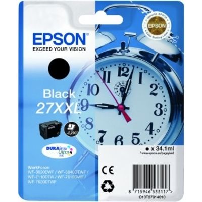 Epson 27XXL (T2791) Inktcartridge Zwart