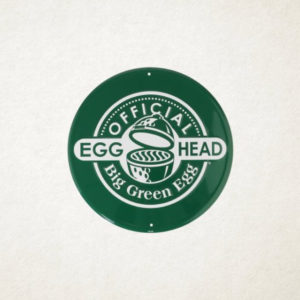 Big Green Egg - Rond Tekstbord Groen Official Egghead
