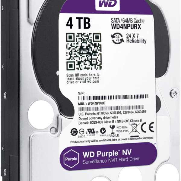 WESTERN DIGITAL HARDDISK SATA 6TB PURPLE