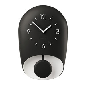 BELL WALL CLOCK 'HOME' CHARCOAL