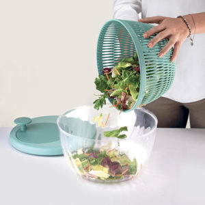 Guzzini - My Kitchen Salade spinner met deksel - Olijfgroen
