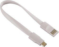 USB Micro-USB kabel magnet 0.2m wit