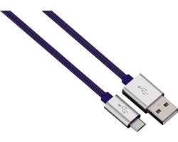 Hama - Alunylon synchrokabel micro-USB-USB - 0.5m