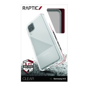 Raptic - Clear Samsung Galaxy A12 - Hoesje Transparant/Wit