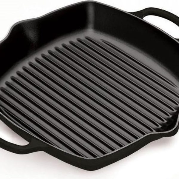 Le Creuset - Gietijzeren Hoge Grillpan 30x30cm - Zwart