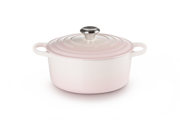 Le Creuset - Gietijzeren ronde braadpan in Shell Pink 20cm 2,4l