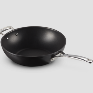 Le Creuset - Anti-aanbak wokpan + handvat in Zwart 30cm 4,7l