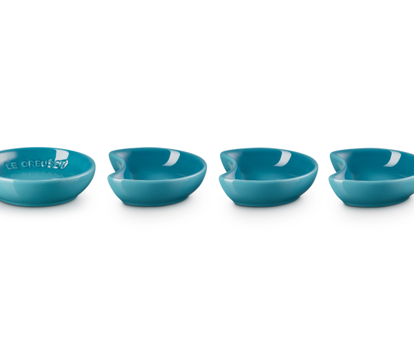 Le Creuset - Set/4 Sausschaaltjes Aardewerk - 9cm - Carib Blue