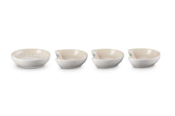 Le Creuset - Set/4 Sausschaaltjes Aardewerk - 9cm - Meringue