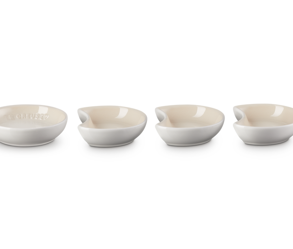 Le Creuset - Set/4 Sausschaaltjes Aardewerk - 9cm - Meringue