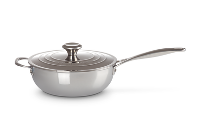 Le Creuset - RVS PLUS Sauteuse 24cm 3,3l met anti-aanbaklaag