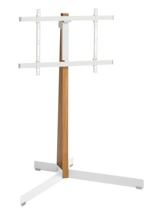 TVS 3695 FLOORSTAND OAK & STEEL WHITE