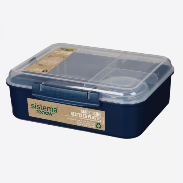 Sistema - Renew Bento Lunchbox - 1,65L - Donkerblauw