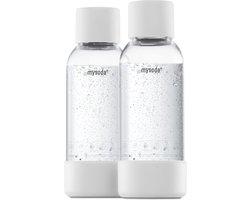 MySoda - Set van 2 herbruikbare flessen van 0.5 liter - Wit