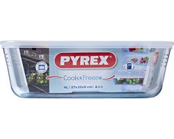 Pyrex - Cook & Freeze Ovenschaal - 4l - 27x22x9cm