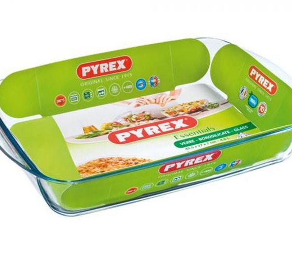 Pyrex - Essentials Lasagne Schaal - 4,5l - Transparant