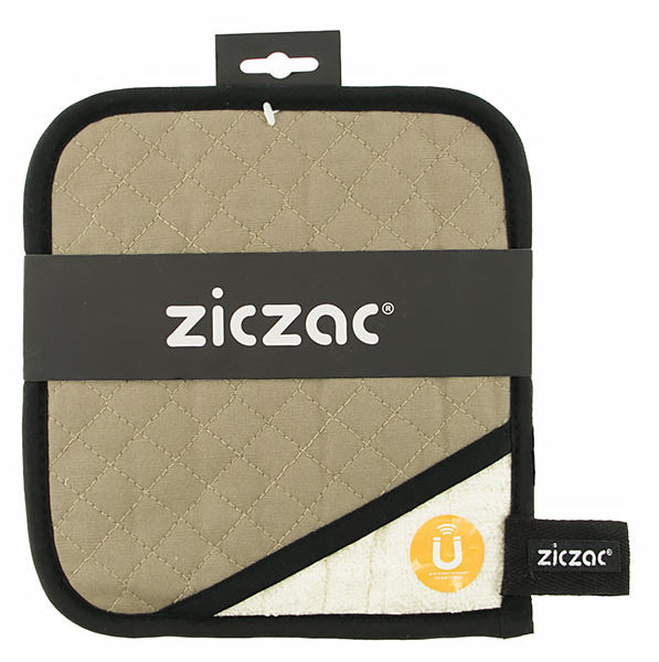 Ziczac Pannelap Taupe 20x22cm