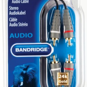 Bandridge - Stereo-audiokabel - 1.0 m
