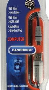 Bandridge - USB Mini 5-pin Kabel - 2.0 m