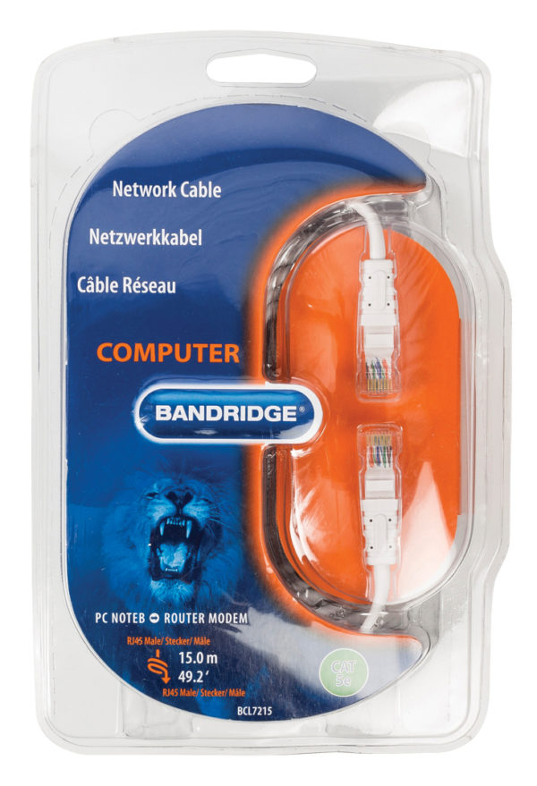 Bandridge - BCL7215 - Multimedia Netwerk Kabel - 15.0 m