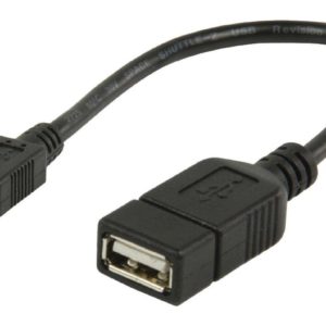 Valueline - VLMP60515B0.20 - USB 2.0 A - micro B OTG data kabel 0,20