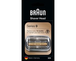 Braun - Series 9 92S Cassette Zilver - Vervangend Scheerblad