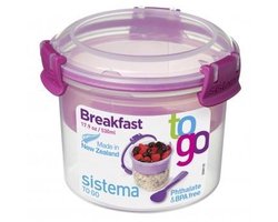 Sistema - To Go Ontbijtkom met Breakfast Compartiment