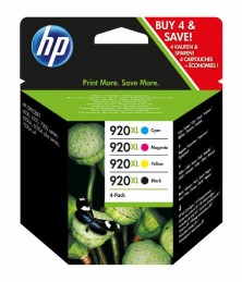 HP - 920XL - CMYK Ink Cartridge Combo Pack
