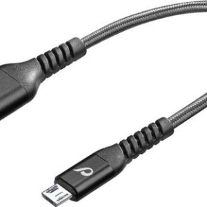 Cellularline - Usb kabel -kevlar micro-usb 15 cm - zwart