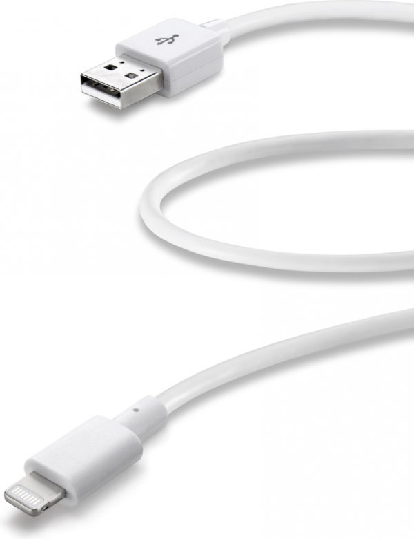 Cellularline - USB A Lightning Wit - 0,6m