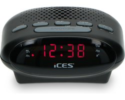 Ices - ICR-210 Black - Wekkerradio - FM-tuner