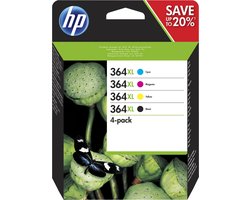 HP - 364XL - (N9J74AE) Inktcartridge - Zwart/Cyaan/Magenta/Geel
