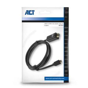 ACT - USB-C to HDMI male connection cable 4K