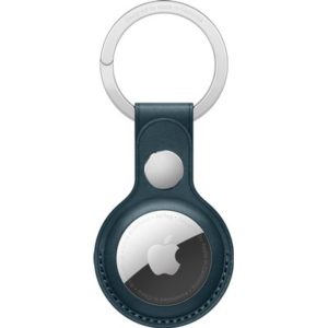 APPLE - airtag leather key ring blue