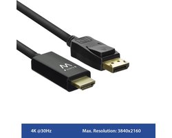 Ewent - Video/audio-kabel - DisplayPort / HDMI - 4K support - 1.8 m