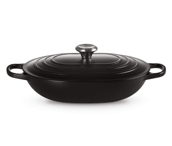 Le Creuset - OBLONG BRAAD STOOFPAN 31cm MAT ZWART