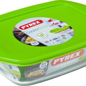 Pyrex - Cook & Store Schaal Rechthoek - Inclusief Deksel - 1,1l