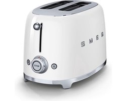 Smeg -broodrooster 2 sleuven -wit -TSF01WH