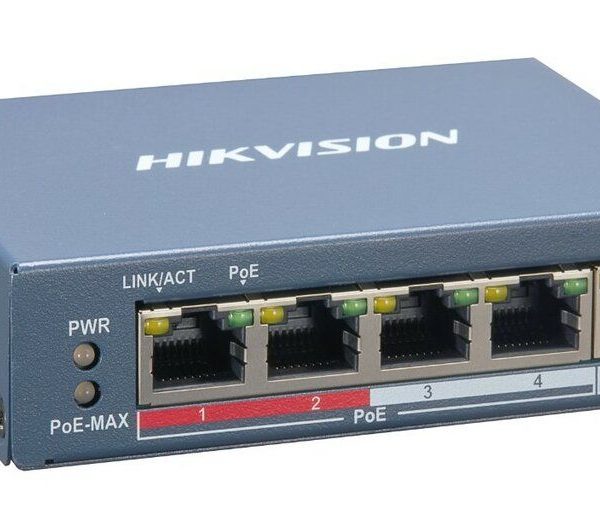 HIKVISION - 4-PORT 10/100 TP POE ETHERNET SWITCH