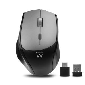 Ewent Wireless Dual-connect Mouse 1000 till 400 dpi with silent click, black