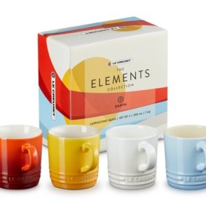 LE CREUSET - Koffietassen Set van 4 Elements in Aardewerk