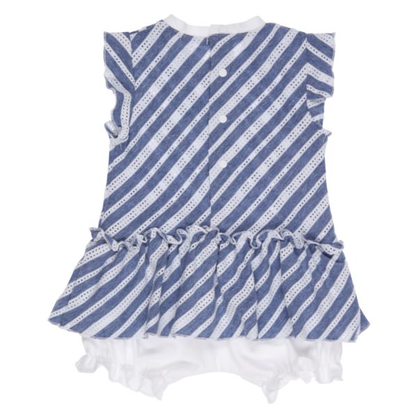 GYMP - Playsuit Blauw/ Wit