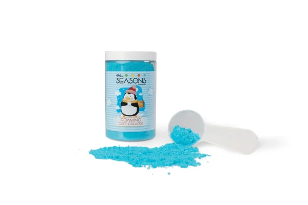 4ALLSEASONS - Fizzing & Foaming Bath Powder Penguin 400ml incl. lepel