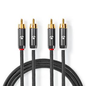 NEDIS - Stereo-Audiokabel 2x RCA Male | 2x RCA Male