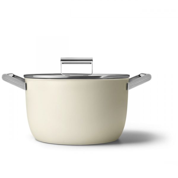 SMEG - KOOKPOT 26cm MET DEKSEL CREME