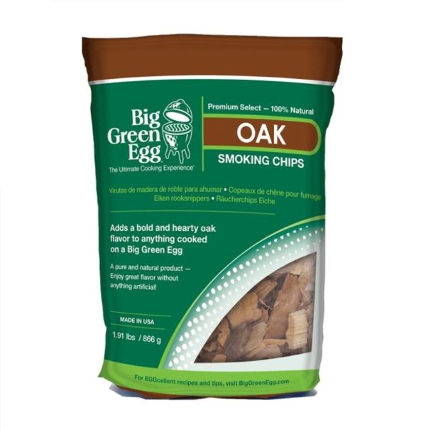 BIG GREEN EGG - OAK WOOD CHIPS HOUTSNIPPERS