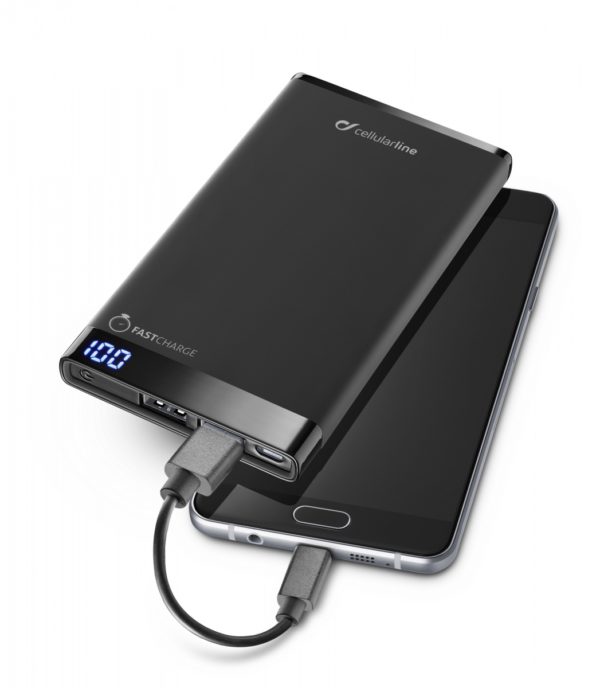 Cellularline - Powerbank - free power manta 6000mAh - Zwart