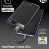 Cellularline - Powerbank - free power manta 6000mAh - Zwart