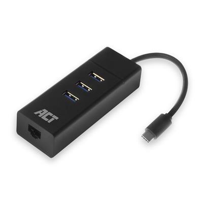 ACT - USB hub 3.0, 3 poorts, ethernet