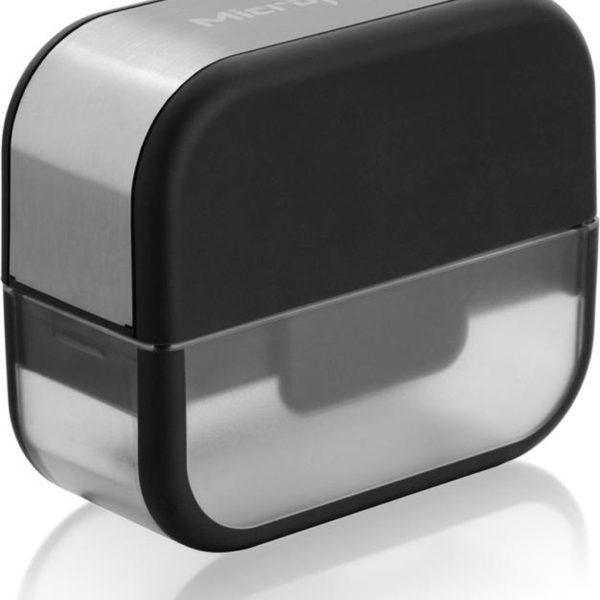MICROPLANE - Knoflookrasp zwart/rvs